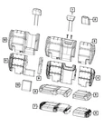 Genuine Mopar Rear Seat Armrest 6EQ92TX7AE New. Price: $294.48.