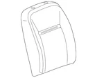 Genuine Gm Light Titanium Passenger Seat Back Cushion Cover 19124774 New. Price: $138.83.