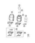 Genuine Mopar Heated Seat Element 68573149AA New. Price: $34.03.