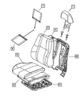 Genuine Mopar Front Seat Back Cover Left 5UQ95DX9AB New. Price: $563.06.