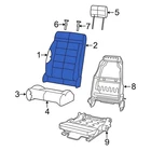For Jeep Wrangler 2011-2012 1TY15DX9AA Front Left Seat Back Cushion Cover New. Price: $424.12.