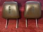 09-12 Lincoln Mks Oem Brown Leather Headrest Set W/black Stitched Emblem Front Used. Price: $99.95.