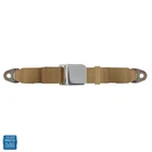Universal Chrome Flip Style Lift Latch 74" Lap Seat Belts Tan Each New. Price: $29.99.