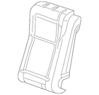 Genuine Gm Jet Black Rear Passenger Side Seat Back Cover 13379356 New. Price: $100.88.