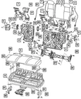 Genuine Mopar Rear Seat Back Cover 1CW371D5AA New. Price: $72.54.