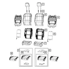 For Jeep Wrangler 2021 Mopar 6ZH50TX7AC Front Passenger Side Seat Back Cover New. Price: $532.90.