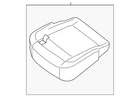 Genuine Nissan Seat Cushion Foam 87350-9JB0A New. Price: $311.20.