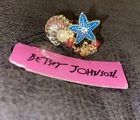 Betsey Johnson Ring Beach Sea Crab Starfish Faux Pearl Rhinestone Gold New. Price: $21.99.