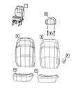 Genuine Mopar Front Seat Back Cover 5SF96JXWAA New. Price: $508.17.