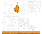Hyundai Oem 18-20 Kona Electric Driver Components-seat Back Pad 88350J9000 New. Price: $114.56.