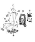 Genuine Mopar Front Seat Back Frame Right 4610152AD New. Price: $486.71.