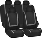 For All Mercedes Luxury Polyester Seats Cover Black And Gray 5 Full Set New. Price: $89.99.