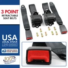 3 Point Safety Seat Belt Straps Heavy Duty Car Truck Adjustable Retractable X2 New. Price: $44.29.