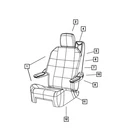 Genuine Mopar Rear Seat Back Cover And Foam Right 1HV461S3AA New. Price: $33.64.