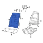 For Jeep Wrangler 2011-2012 1TY21VT9AA Front Right Seat Back Cushion Cover New. Price: $334.25.