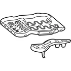 New Genuine Mercedes-benz Seat Console 1669100524 / 166-910-05-24 Oem. Price: $218.74.
