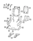 Genuine Mopar Seat Release Bezel Left 5SU77PD2AG New. Price: $32.43.
