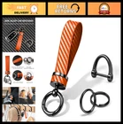 Carbon Fiber Keychain For Car, Leather Fob Accessories, Anti-lost D-ring, New. Price: $9.99.