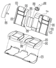 Genuine Mopar Seat Cushion Foam 5139653AA New. Price: $372.70.