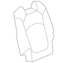 Genuine Gm Ebony Rear Passenger Side Seat Back Cover 22958221 New. Price: $100.07.
