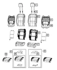 Genuine Mopar Front Seat Back Cover Right 6PW34TX7AH New. Price: $333.20.