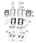 Genuine Mopar Front Seat Back Cover Right 6PW34STTAE New. Price: $308.88.