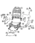 Genuine Mopar Front Seat Back Frame Inboard 68256675AB New. Price: $466.79.