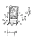 Genuine Mopar Rear Seat Cushion Frame 68563510AB New. Price: $401.31.