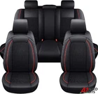 Black Red Pu Leather & Fabric Full Set Seat Covers For Bmw Series X1 X3 X5 New. Price: $154.86.