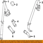 Gm Oem 19-23 Blazer Rear Seat Belts-outer Assy Cover 84623361 New. Price: $32.06.