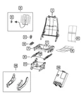 Genuine Mopar Front Seat Back Frame 68236632AA New. Price: $542.72.
