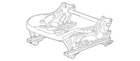 Genuine Gm Front Driver Side Seat Cushion Frame 13511663 New. Price: $130.00.