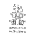 Genuine Mopar Rear Seat Center Armrest 6PL651T5AE New. Price: $286.35.