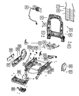 Genuine Mopar Seat Release Bezel 6VA60LA8AA New. Price: $7.87.