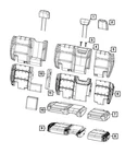 Genuine Mopar Rear Seat Back Cover 7SL99TX7AA New. Price: $113.42.