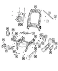 Genuine Mopar Seat Release Bezel 1NM87TX7AA New. Price: $11.87.