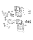 Genuine Mopar Front Seat Back Panel Left 5SV591D2AH New. Price: $134.87.