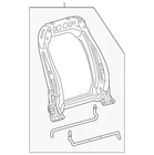 Genuine Gm Front Seat Back Frame 13577705 New. Price: $90.74.