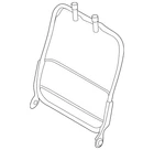 Genuine Nissan Seat Back Frame 88651-9BU0C New. Price: $382.84.