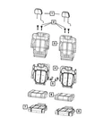 Genuine Mopar Second Row Armrest Right Seat Inboard 6XS341T5AC New. Price: $68.93.