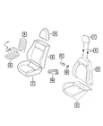 Genuine Mopar Seat Cushion Heated Pad 68125282AA New. Price: $654.15.