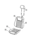 Genuine Mopar Seat Cushion Foam Left 68159307AB New. Price: $309.82.