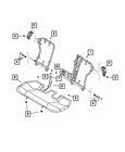 Genuine Mopar Rear Seat Back Frame 68439298AA New. Price: $353.34.