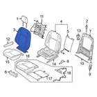 Ford TRANSIT-150 20-23 Front Right Seat Back Cushion Cover New. Price: $228.47.