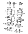 Genuine Mopar Rear Seat Back Cover 6YS20TX7AA New. Price: $274.94.