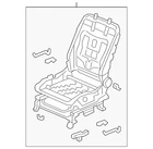 Genuine Honda Seat Frame 81526-SZA-A01 New. Price: $1354.03.
