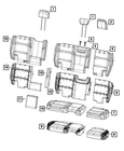 Genuine Mopar Rear Seat Back Cover 7SN05TX7AA New. Price: $148.40.