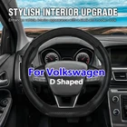 Flat Bottom Steering Wheel Cover For Vw Volkswagen 14.5-15'' D Shape Non-slip New. Price: $22.79.