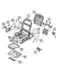 Genuine Mopar Seat Back Panel 68196574AC New. Price: $117.99.