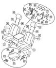 Genuine Mopar Front Seat Back Cover 1AE801DVAA New. Price: $73.62.